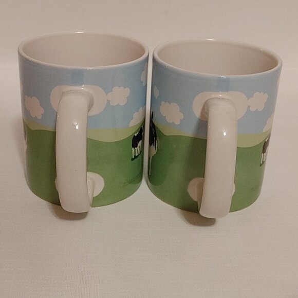 Vtg 2004 Woody Jackson Ben and Jerrys Cows Mug Vermont Holstein Dairy Farm x2 - Picture 4 of 6